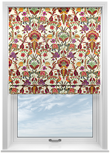 Bangalore Faux Silk, Maroon - Roman Blind